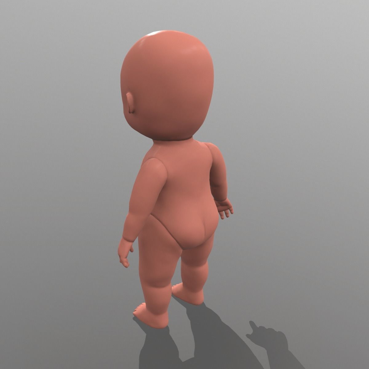 Merocyan Baby Doll model Low-poly 3D model_6