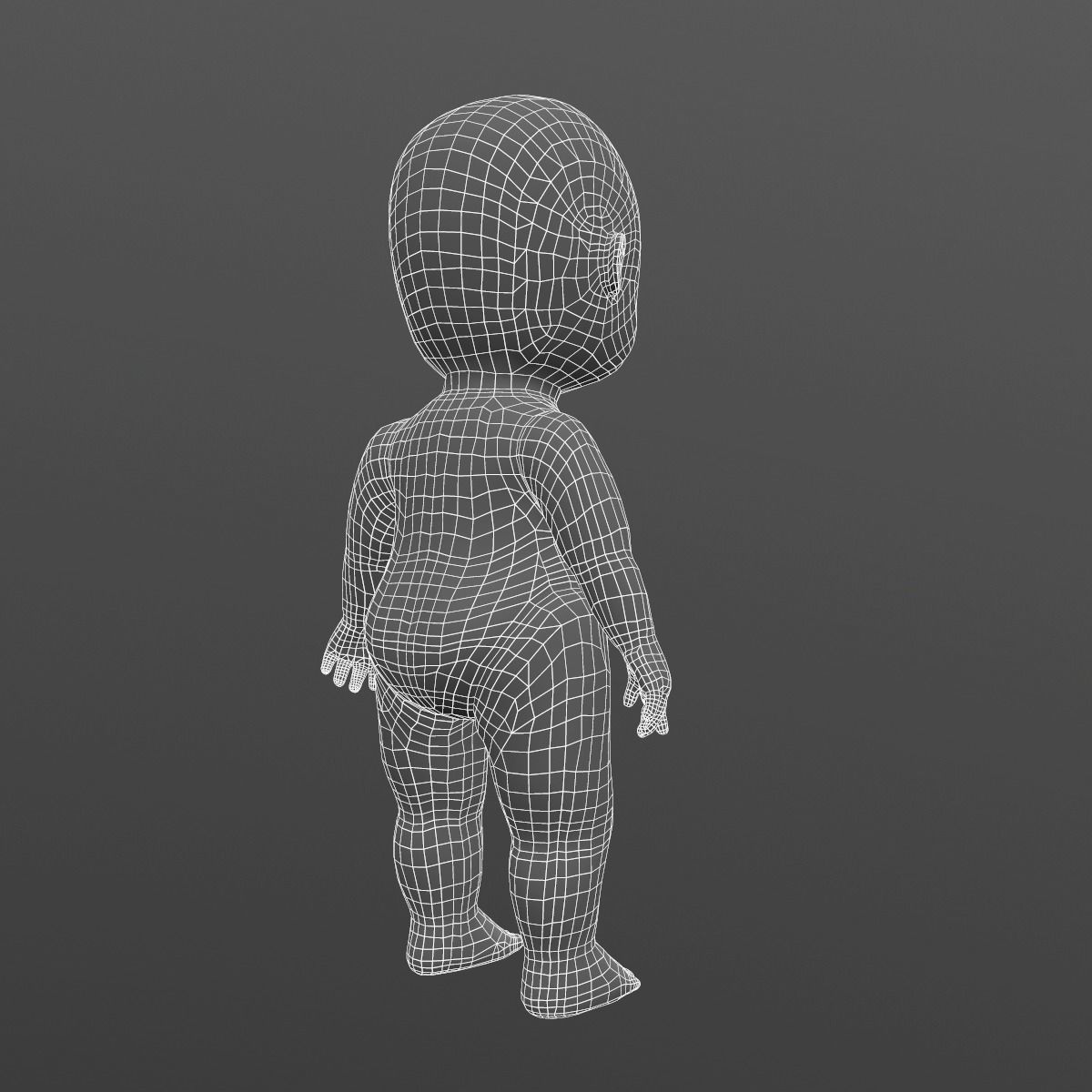Merocyan Baby Doll model Low-poly 3D model_12