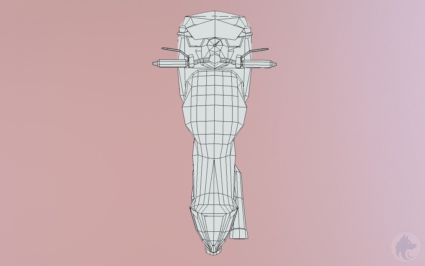 Motorcycle 3D Lowpoly Low-poly 3D model_7