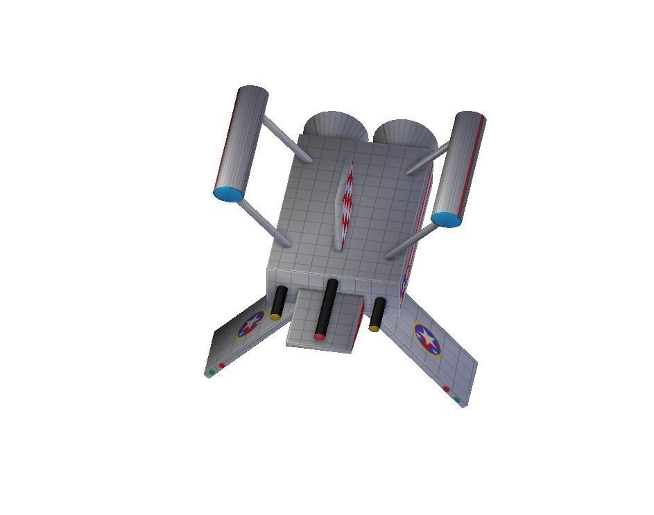 Y-wing Fighter  Low-poly 3D model_4