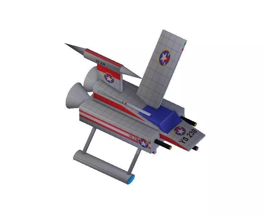 Y-wing Fighter  Low-poly 3D model_0