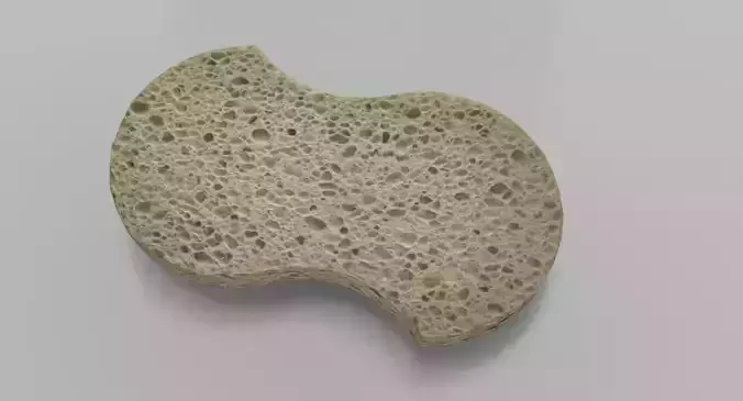 Sponge - VR AR Low-poly 3D model