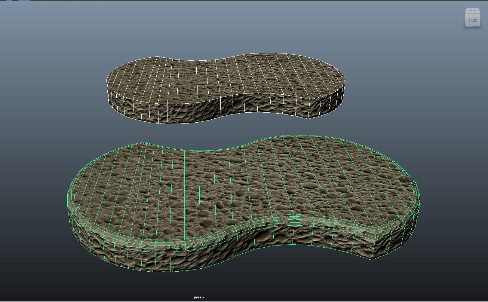 Sponge - VR AR Low-poly 3D model_5