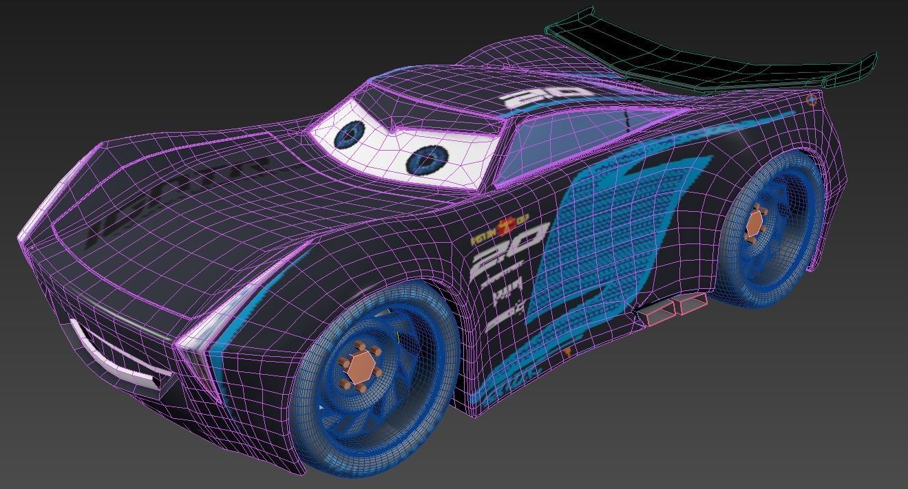 Jackson Storm Cars 3 model Low-poly 3D model_7