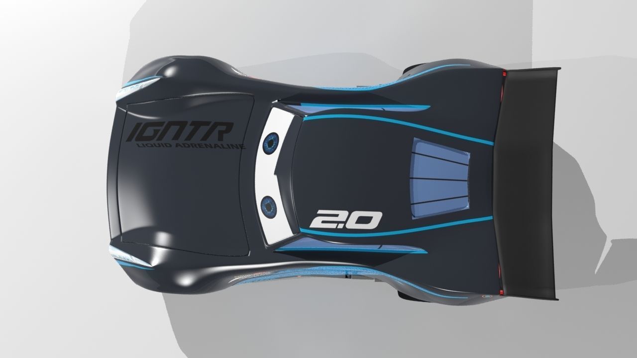 Jackson Storm Cars 3 model Low-poly 3D model_2