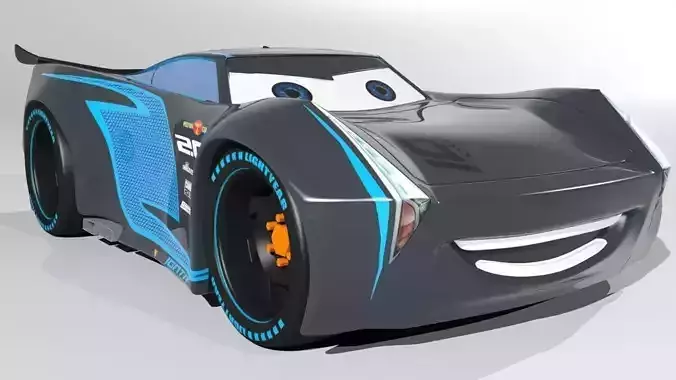 Jackson Storm Cars 3 model Low-poly 3D model