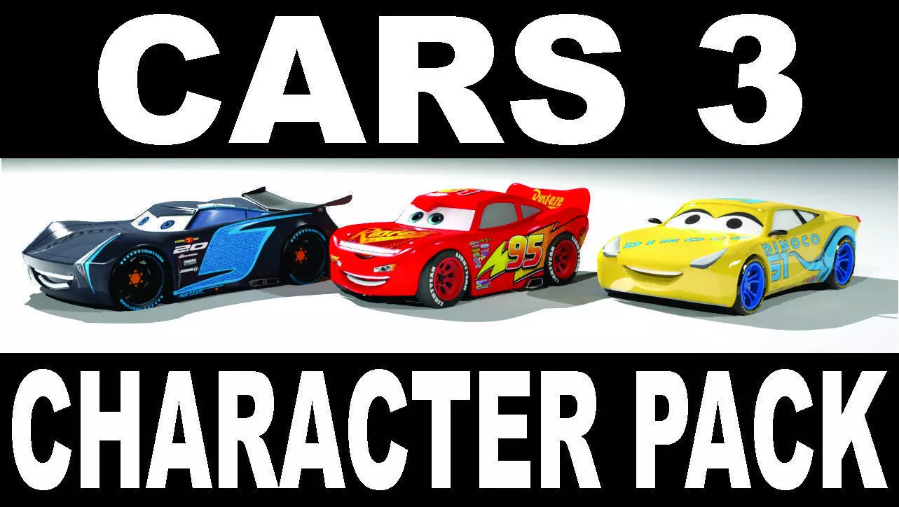 CARS 3 CHARACTER PACK 3D Low-poly 3D model_0
