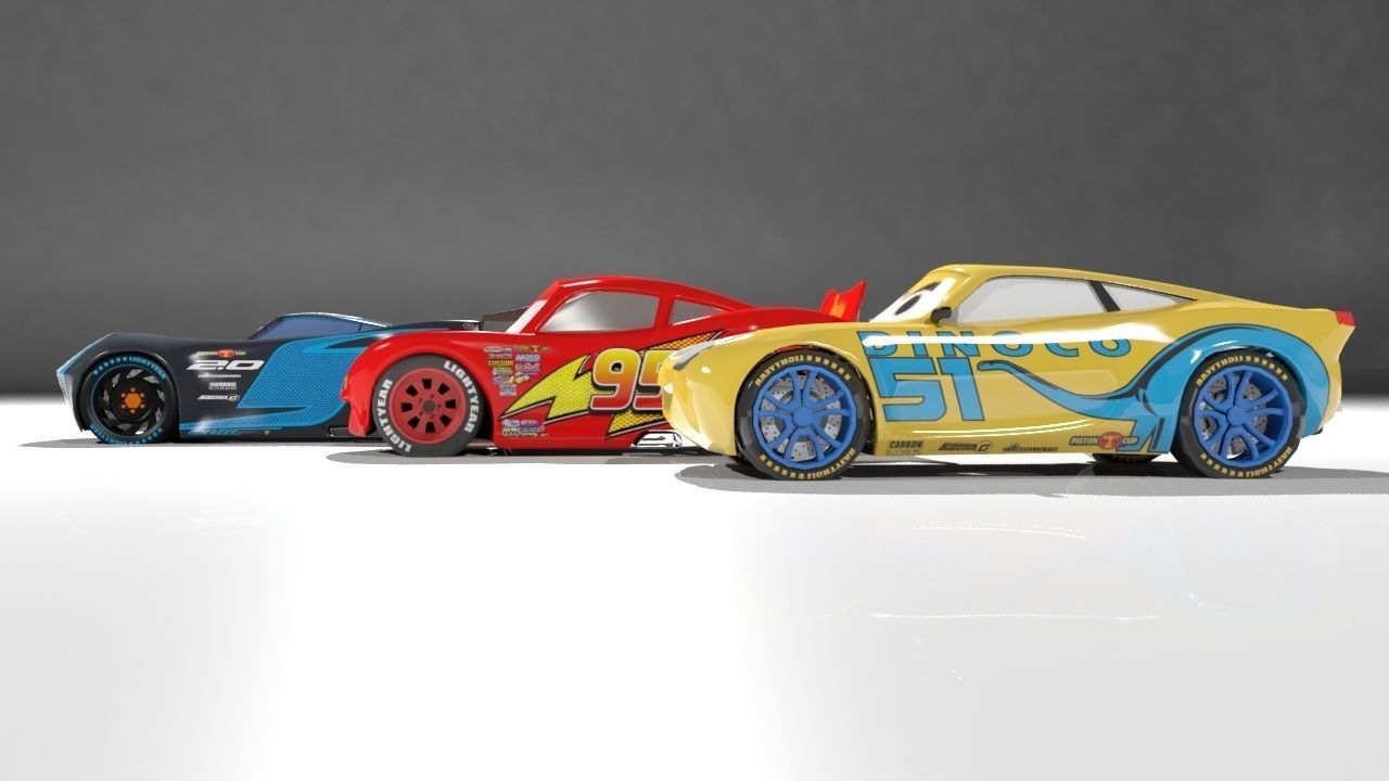 CARS 3 CHARACTER PACK 3D Low-poly 3D model_7