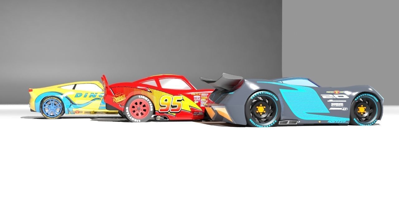 CARS 3 CHARACTER PACK 3D Low-poly 3D model_6