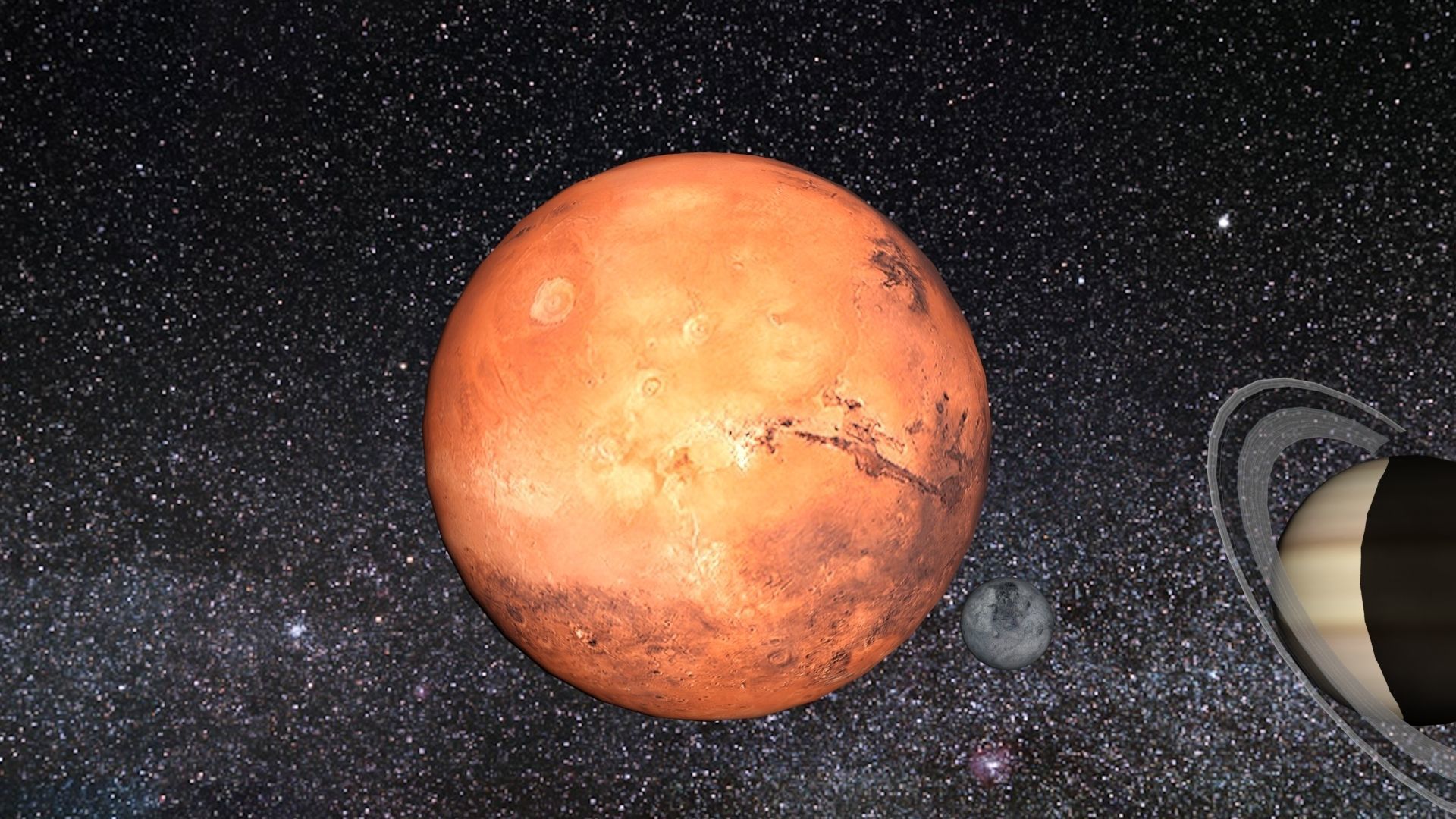 Sci Fi Solar System - Animated Low-poly 3D model_8