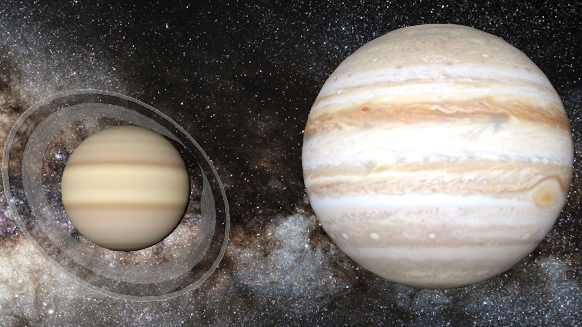 Sci Fi Solar System - Animated Low-poly 3D model_2
