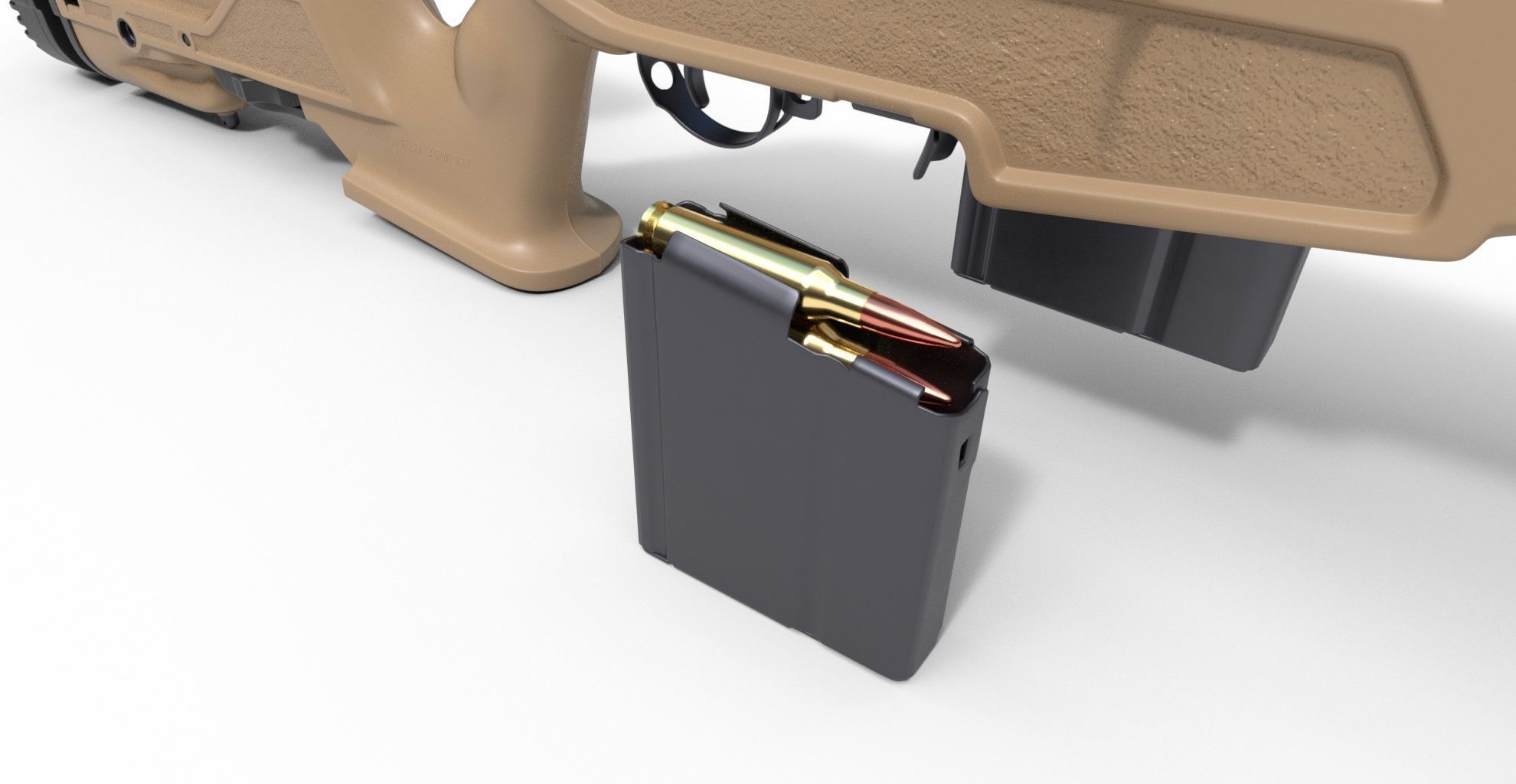 Springfield M1A Loaded 3D model_6