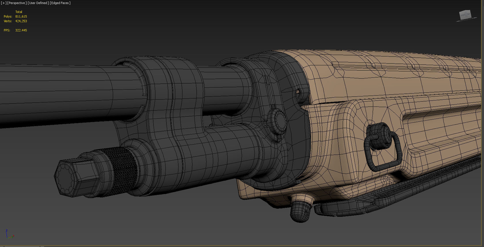 Springfield M1A Loaded 3D model_9