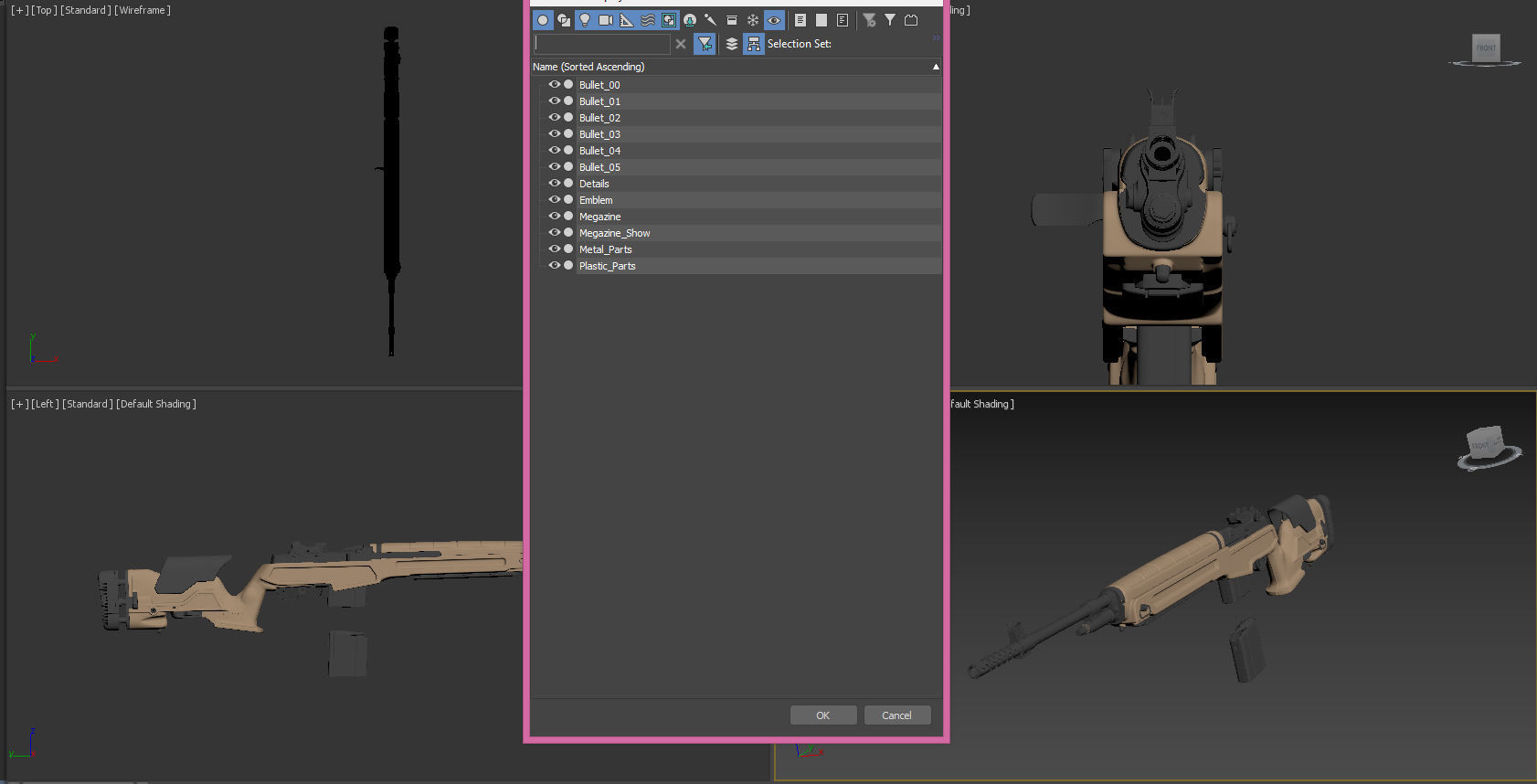 Springfield M1A Loaded 3D model_15