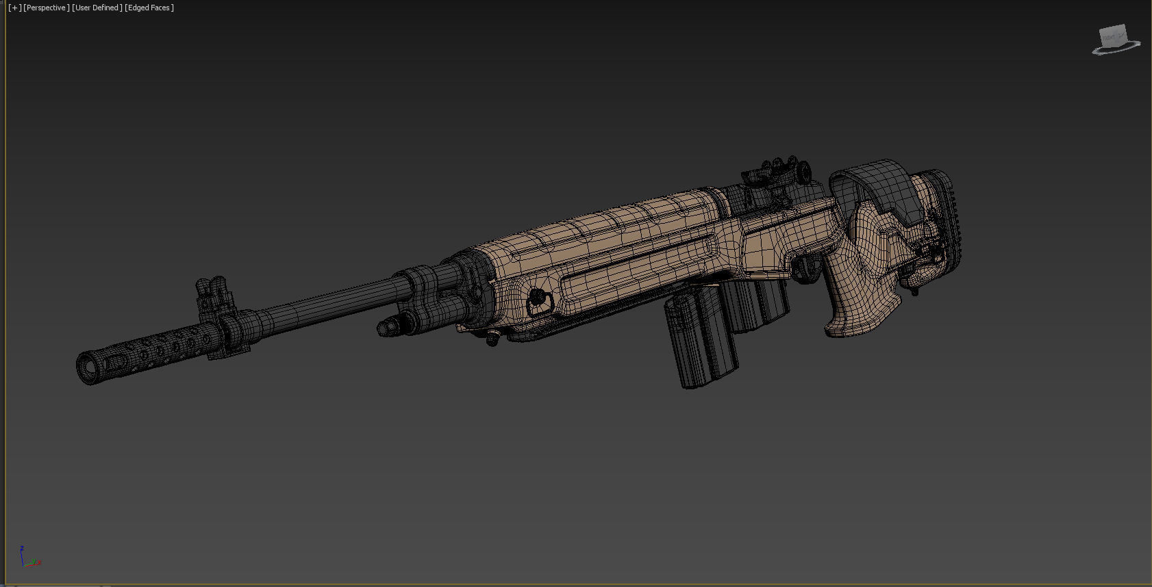Springfield M1A Loaded 3D model_11