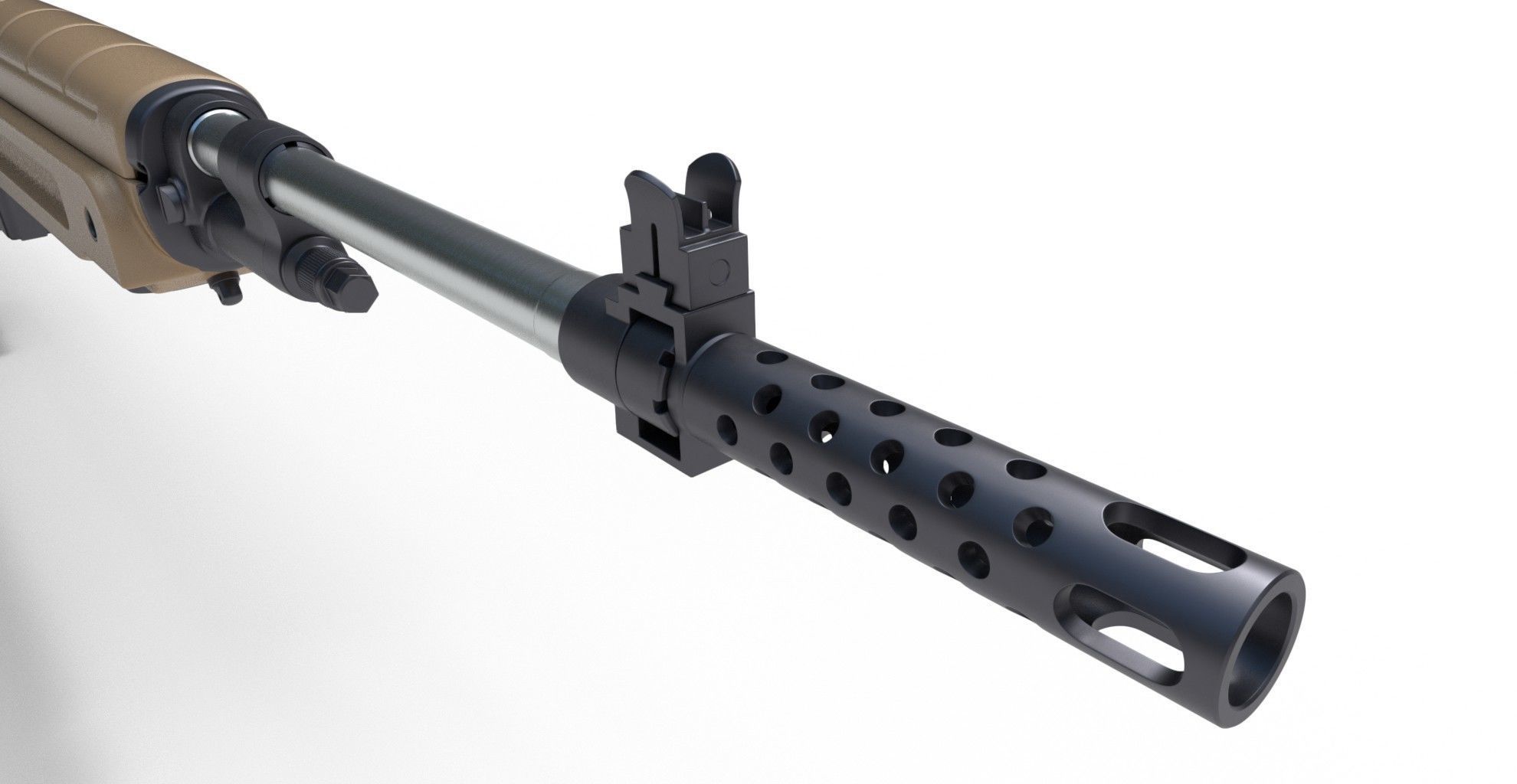 Springfield M1A Loaded 3D model_4