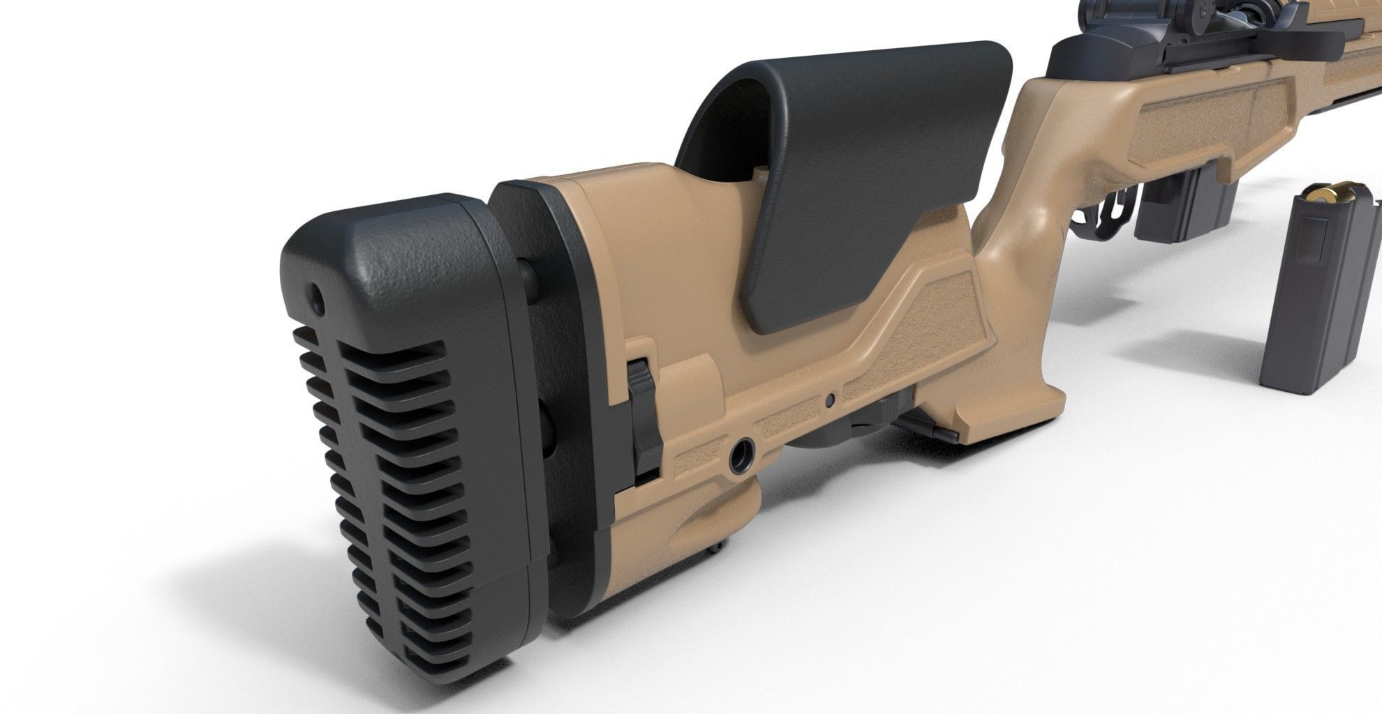 Springfield M1A Loaded 3D model_7