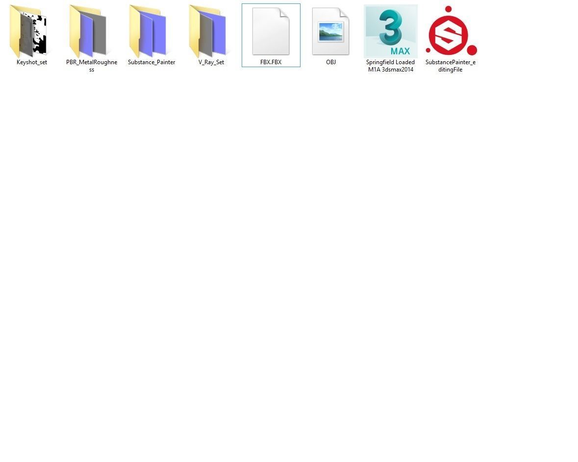 Springfield M1A Loaded 3D model_16