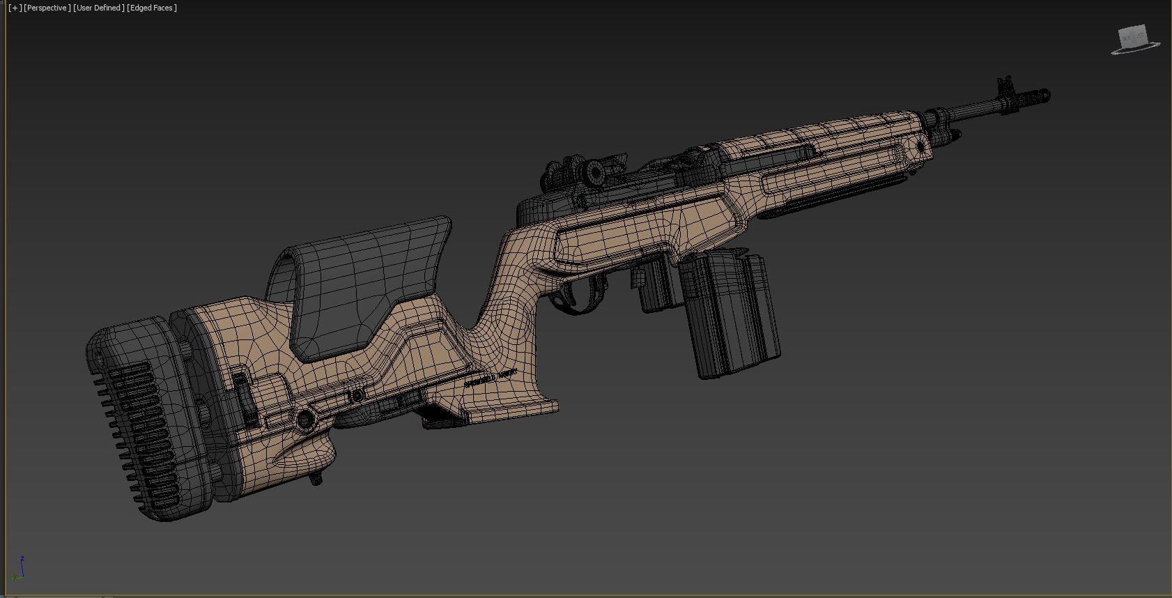 Springfield M1A Loaded 3D model_10