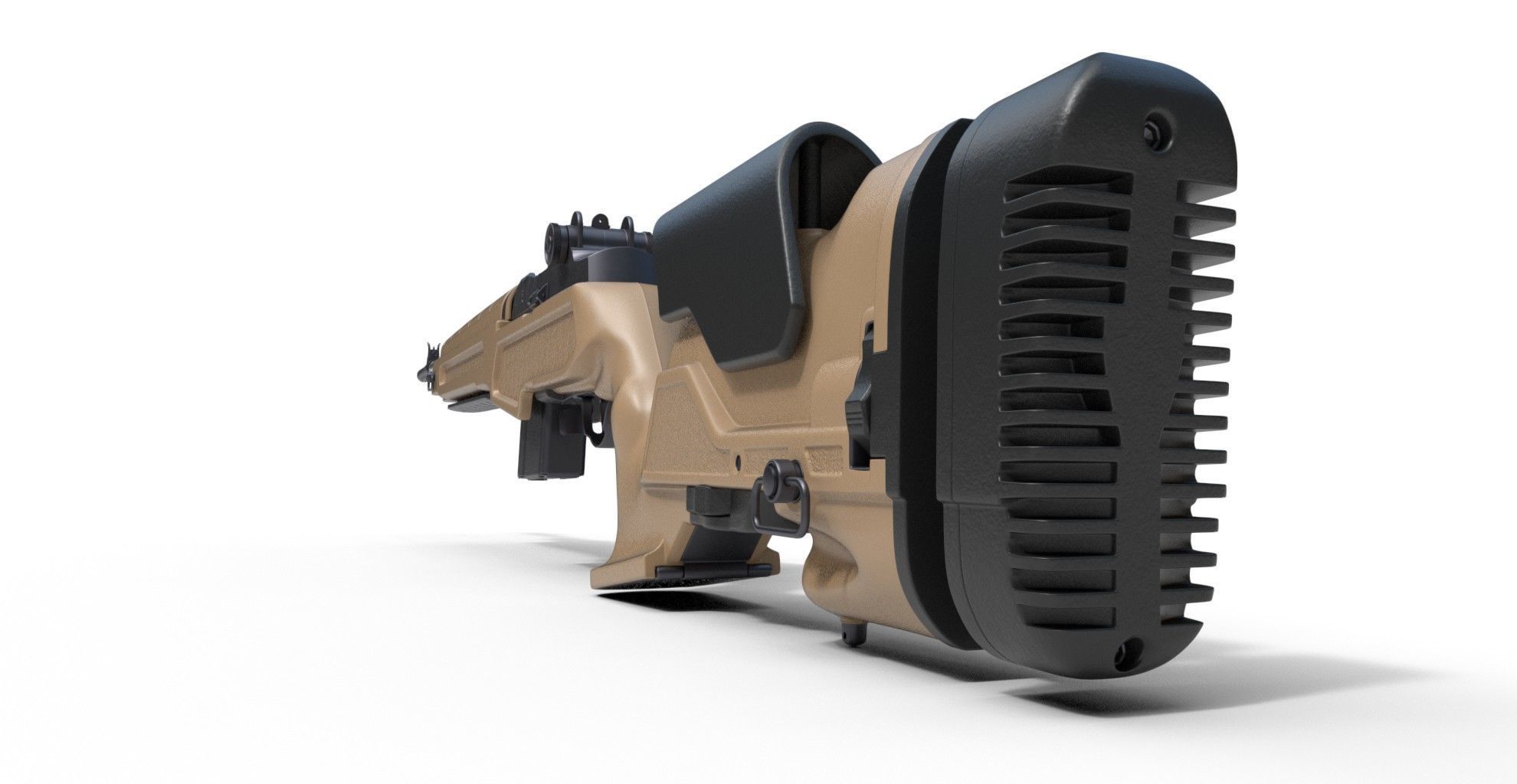 Springfield M1A Loaded 3D model_3