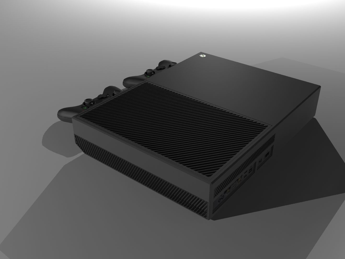 XBOX ONE Low-poly 3D model_2