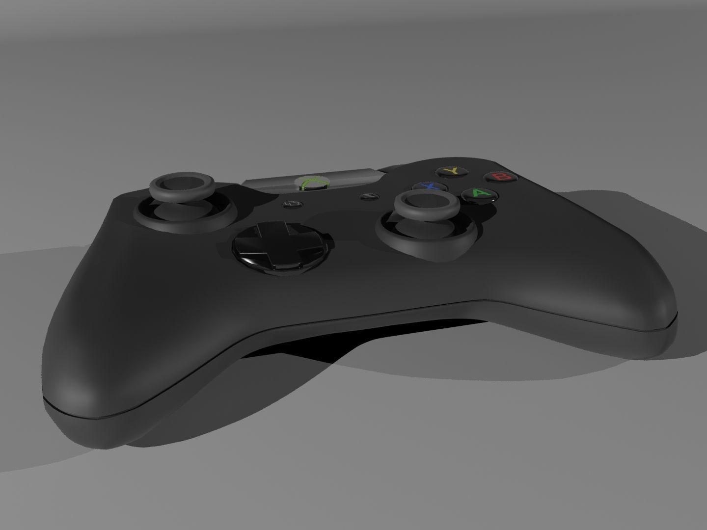 XBOX ONE Low-poly 3D model_5