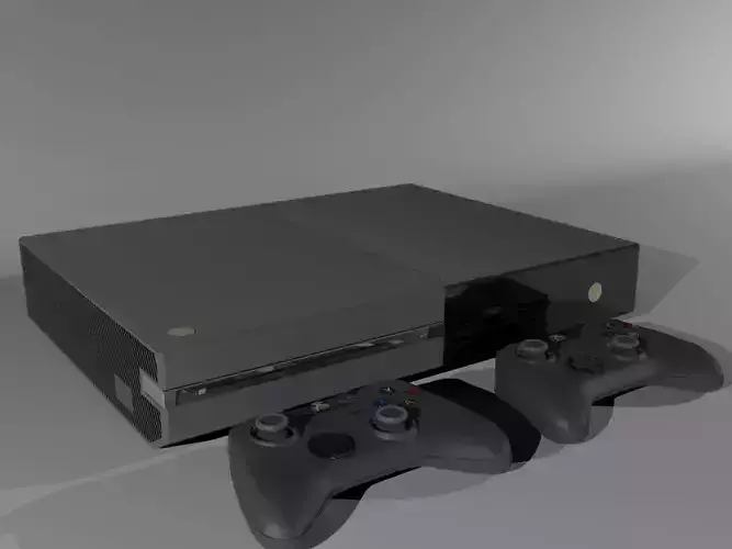 XBOX ONE Low-poly 3D model