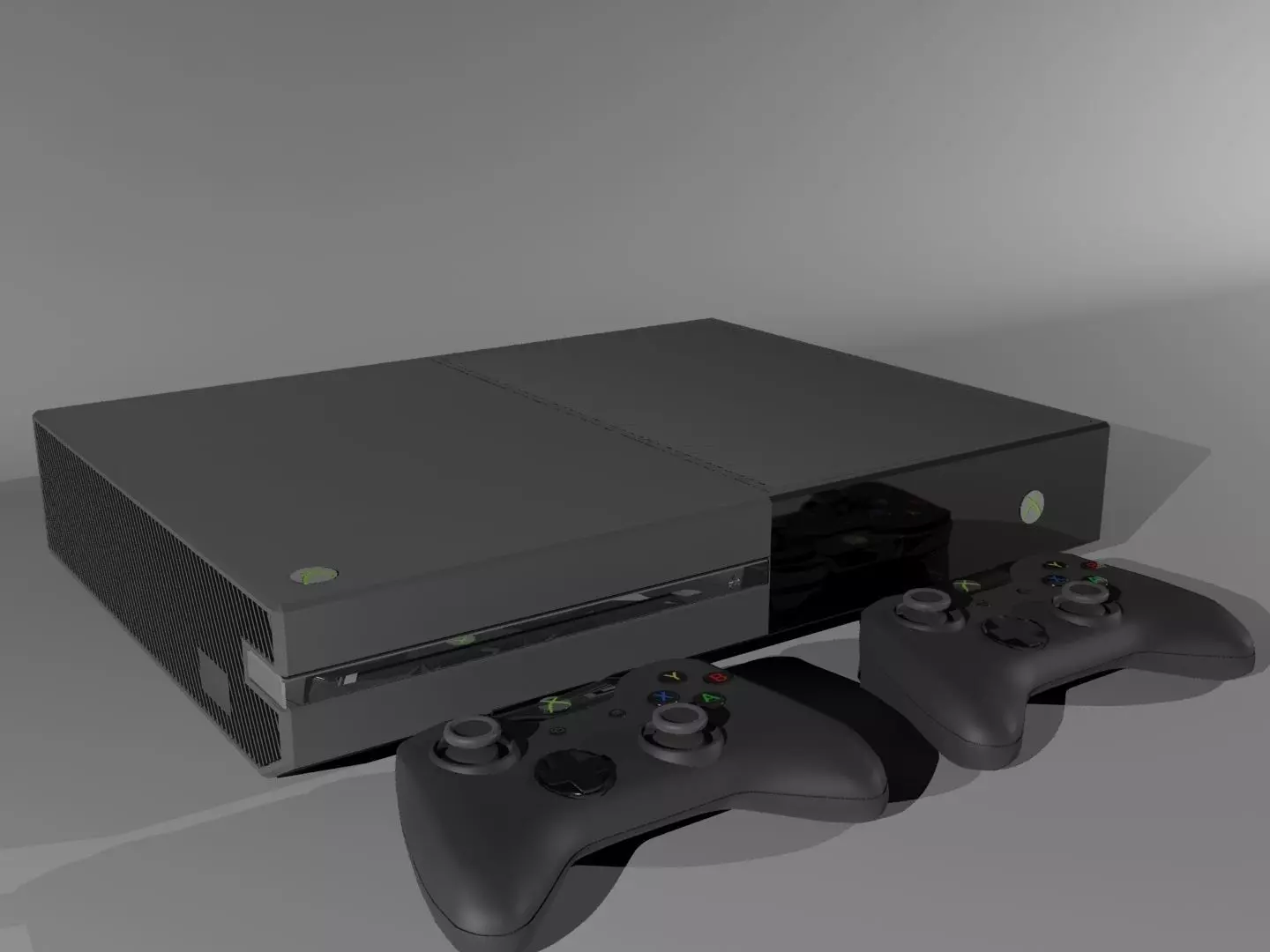XBOX ONE Low-poly 3D model_0