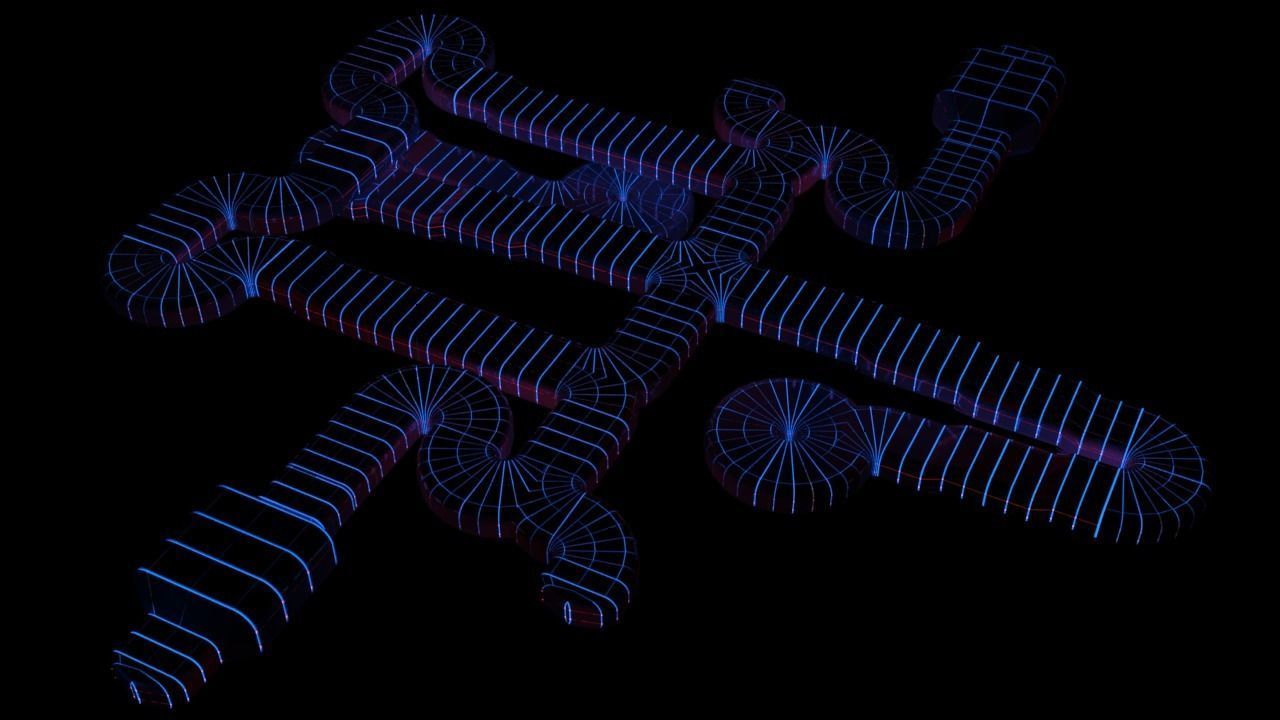 SciFi Modular Level Parts Low-poly 3D model_15