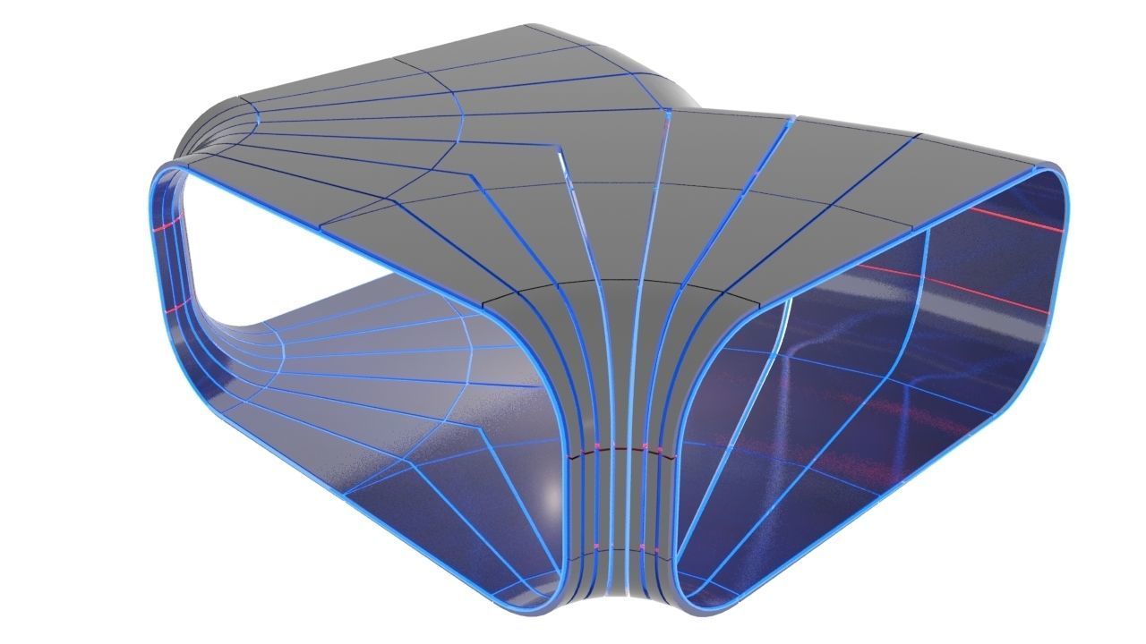 SciFi Modular Level Parts Low-poly 3D model_2