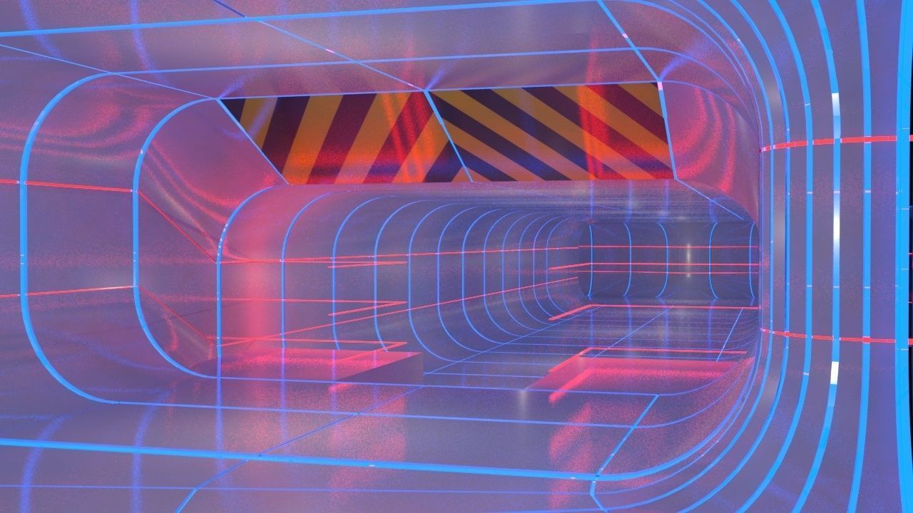 SciFi Modular Level Parts Low-poly 3D model_8