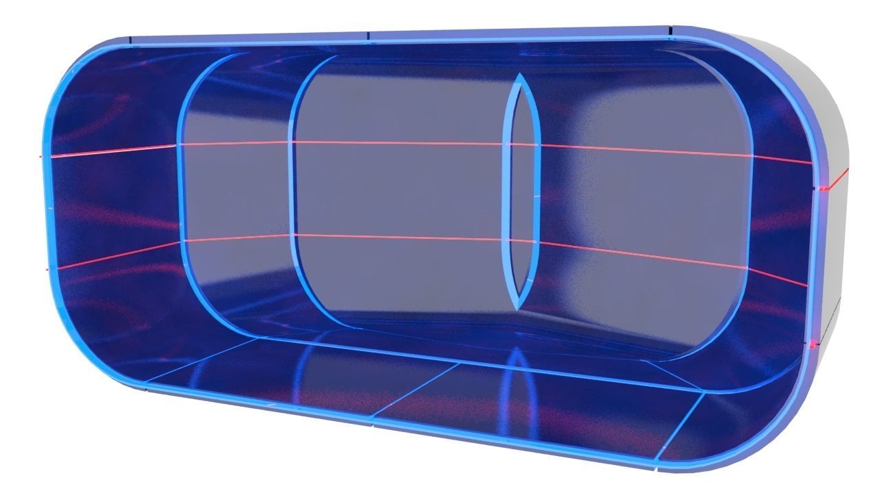 SciFi Modular Level Parts Low-poly 3D model_10