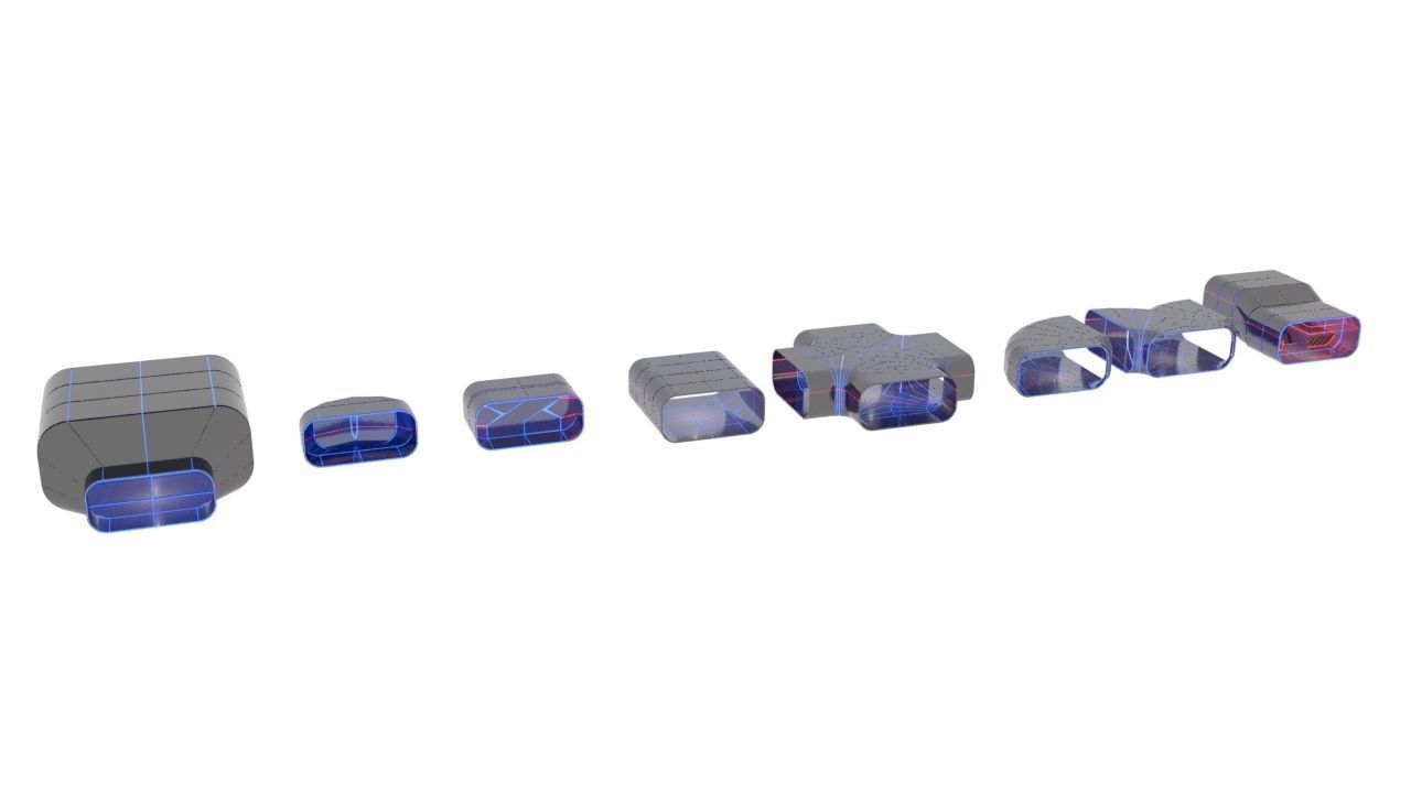 SciFi Modular Level Parts Low-poly 3D model_7