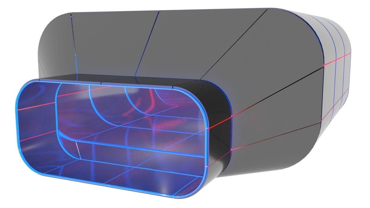 SciFi Modular Level Parts Low-poly 3D model_6