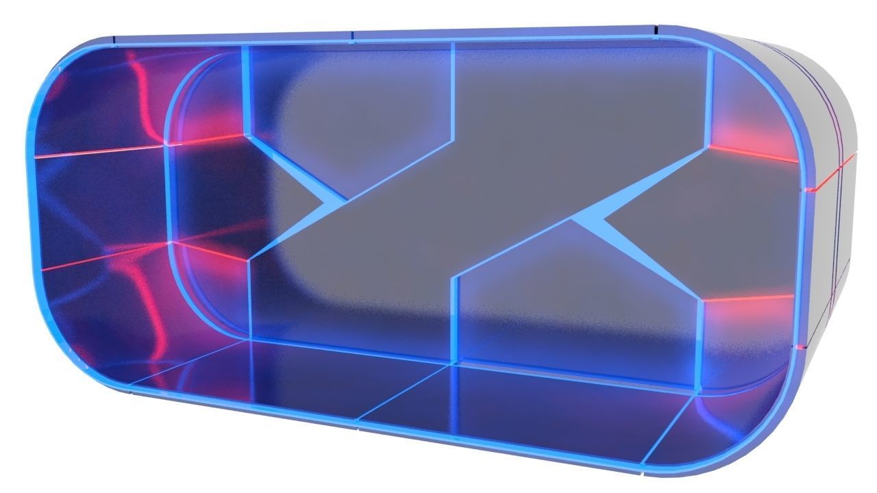 SciFi Modular Level Parts Low-poly 3D model_5