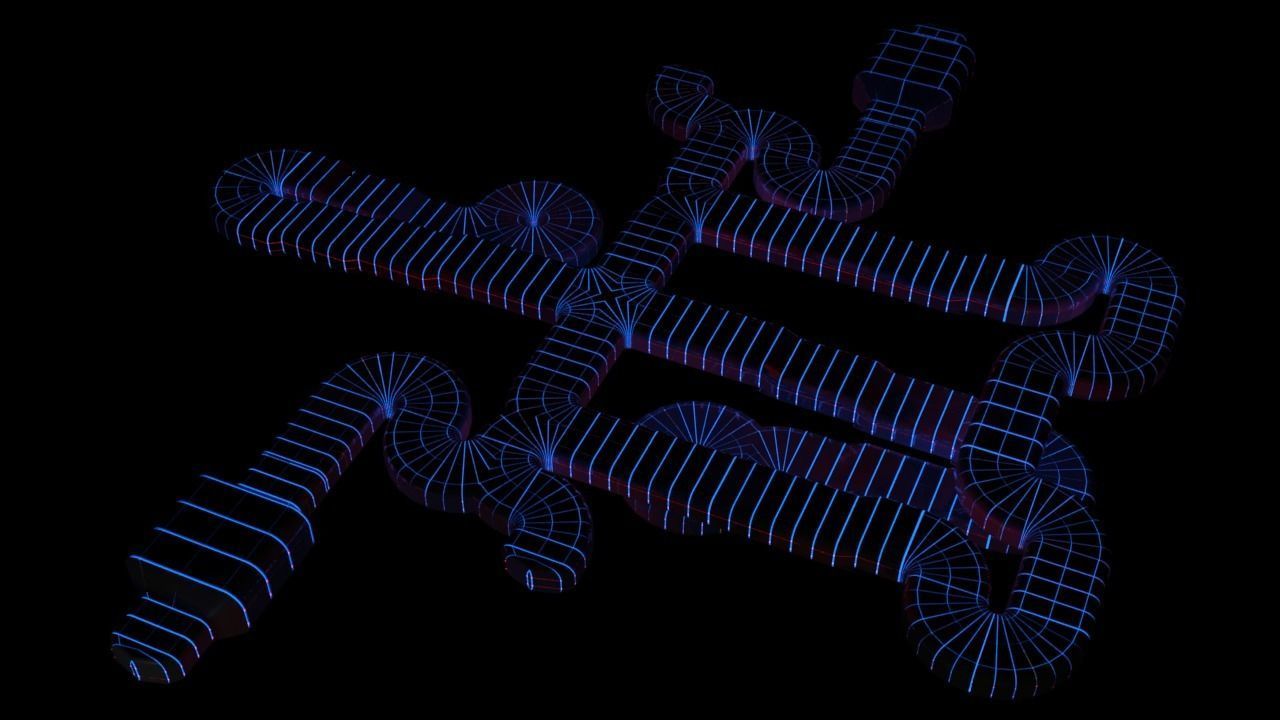 SciFi Modular Level Parts Low-poly 3D model_14