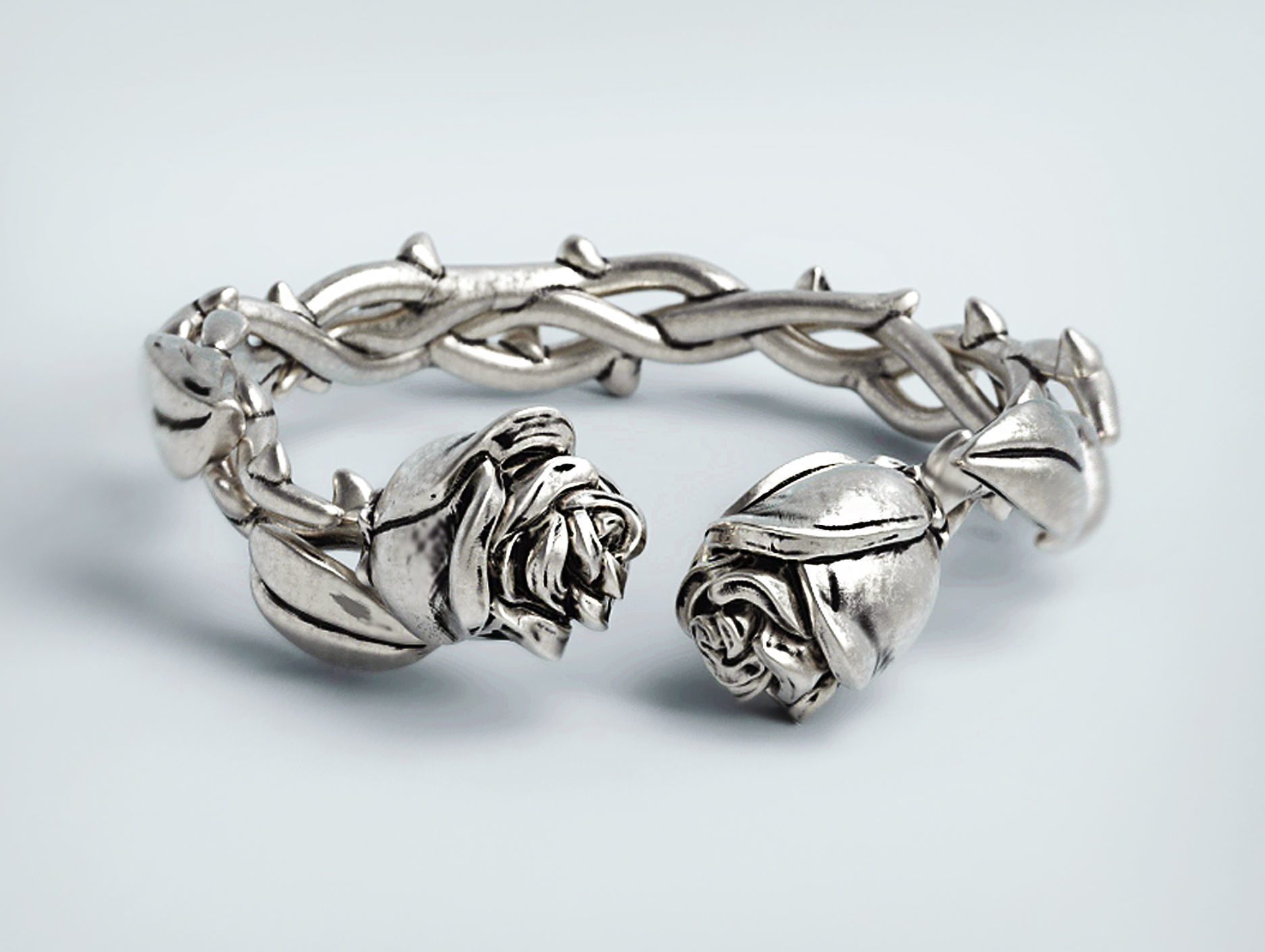 Wild Roses Ring 3D print model_5