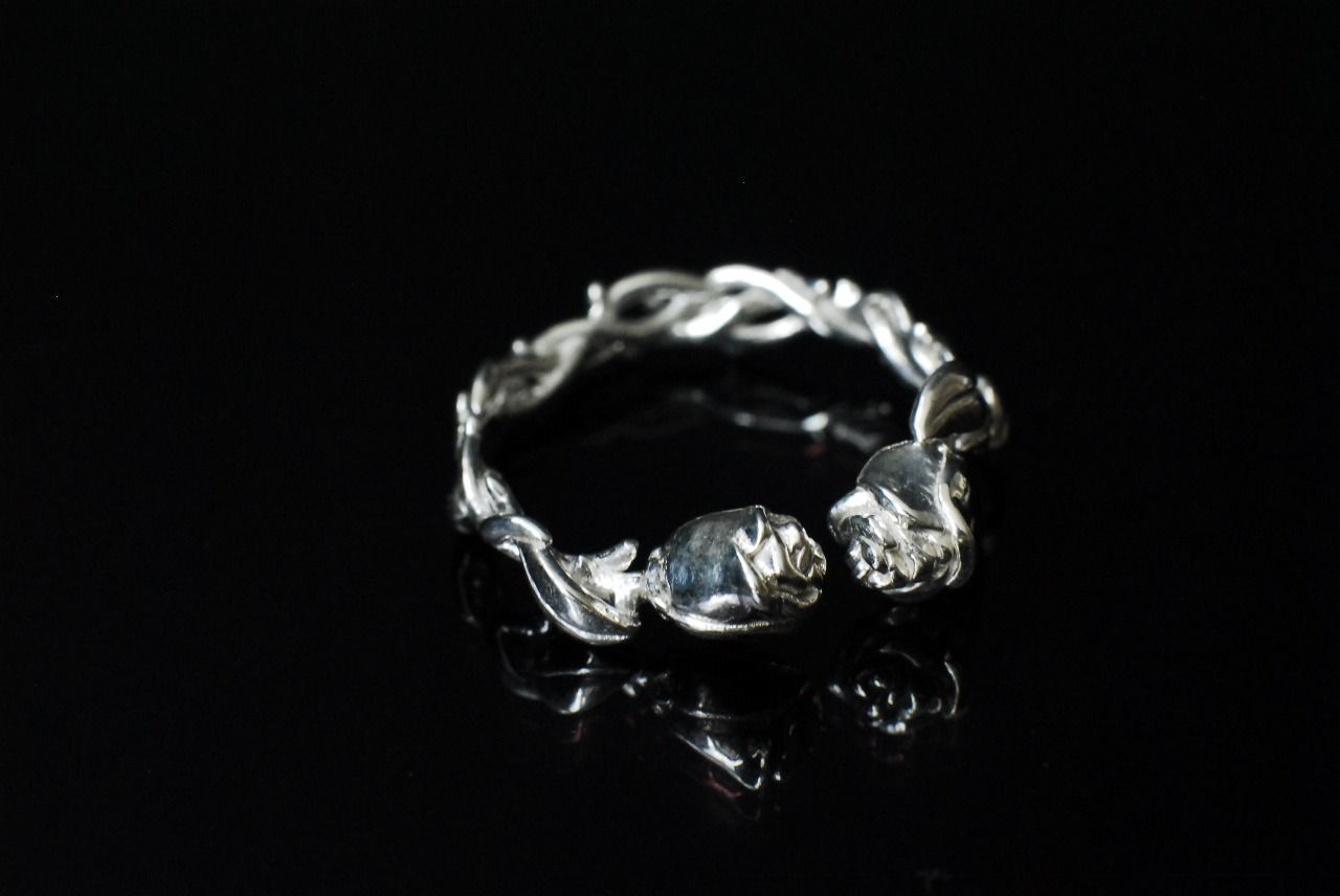 Wild Roses Ring 3D print model_2