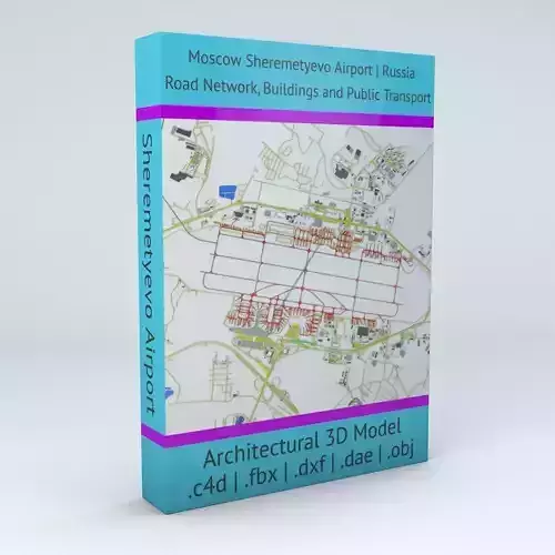 Sheremetyevo SVO Moscow Airport Roads Buildings and Public Trans