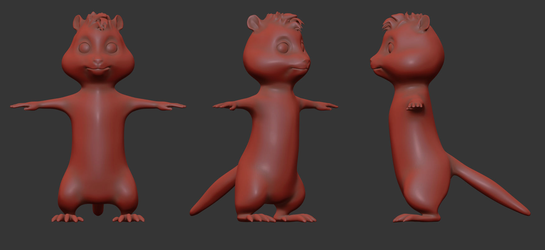 Alvin Chipmunks Low-poly 3D model_3