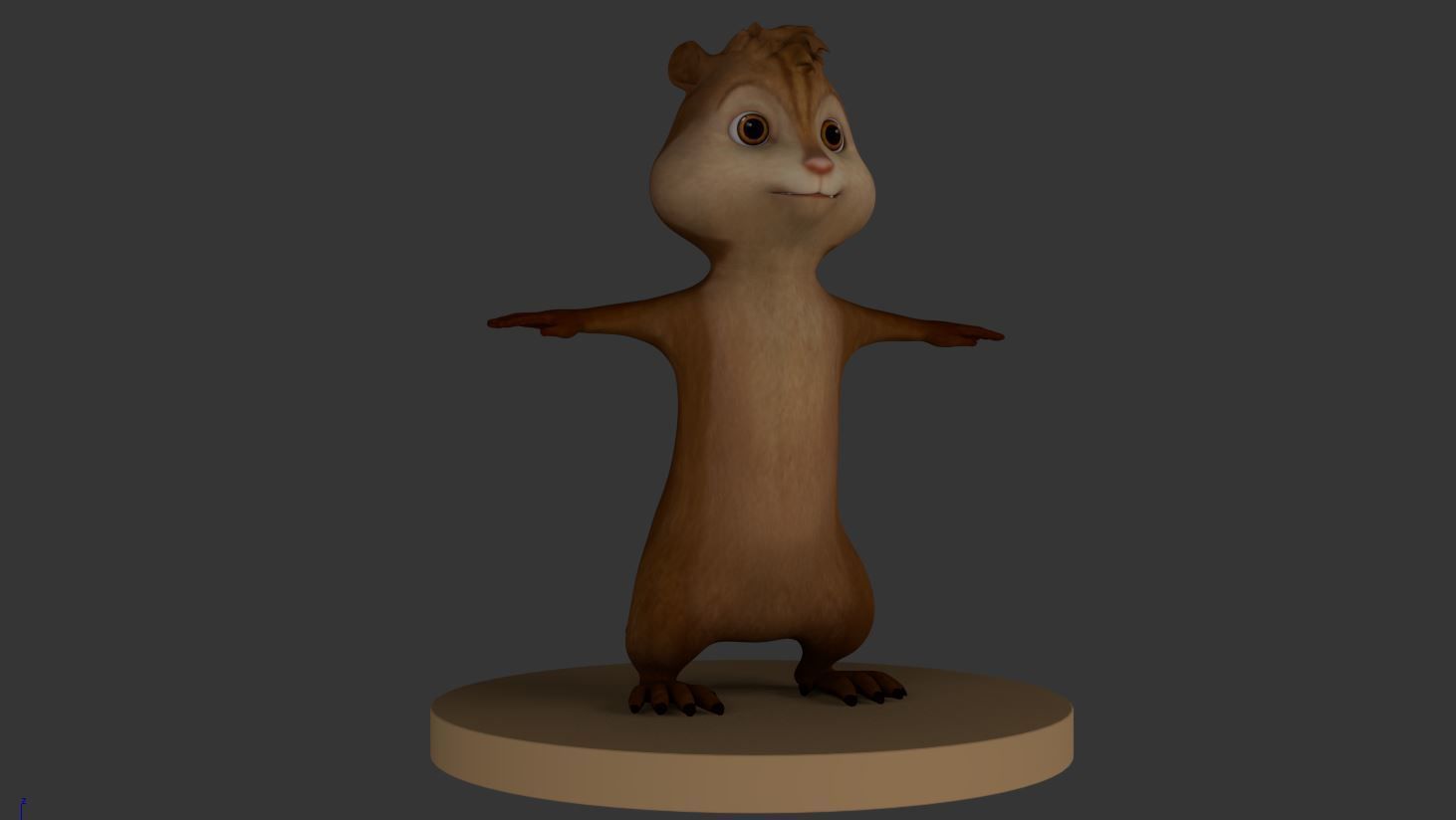 Alvin Chipmunks Low-poly 3D model_6