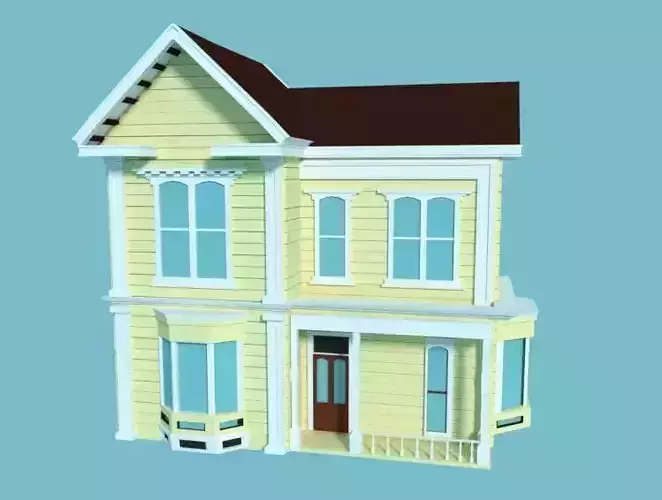 Big House Low Poly