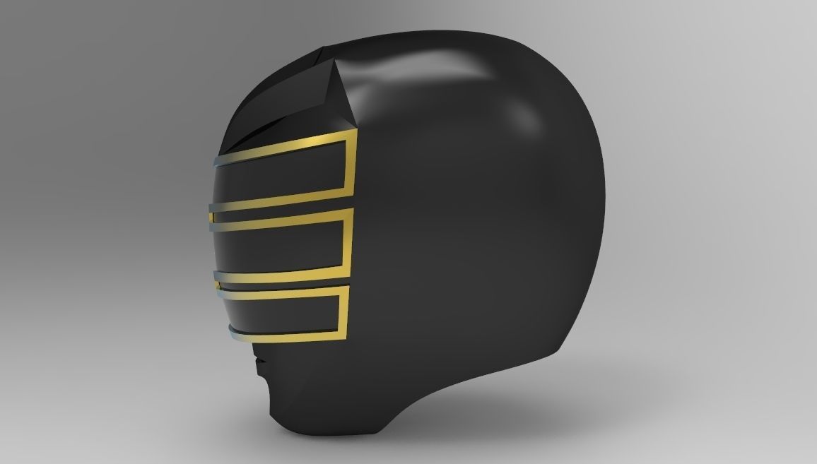 Gold Ranger Helmet from Power Ranger Zeo for 3D printing 3D print model_3