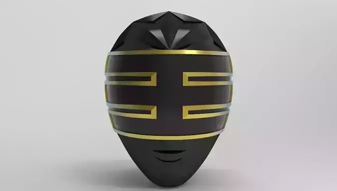 Gold Ranger Helmet from Power Ranger Zeo for 3D printing 3D print model