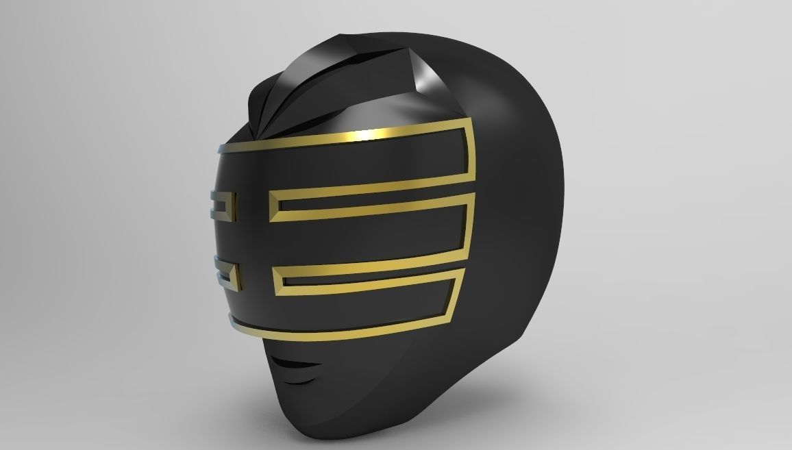 Gold Ranger Helmet from Power Ranger Zeo for 3D printing 3D print model_2