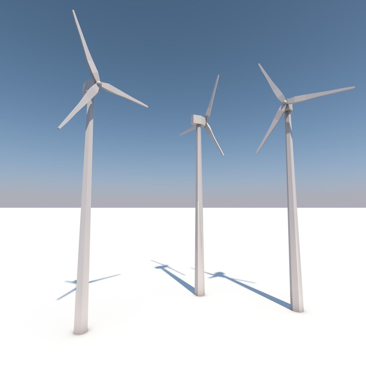 Low Poly Buildings two churches with roofs Low-poly 3D model_3