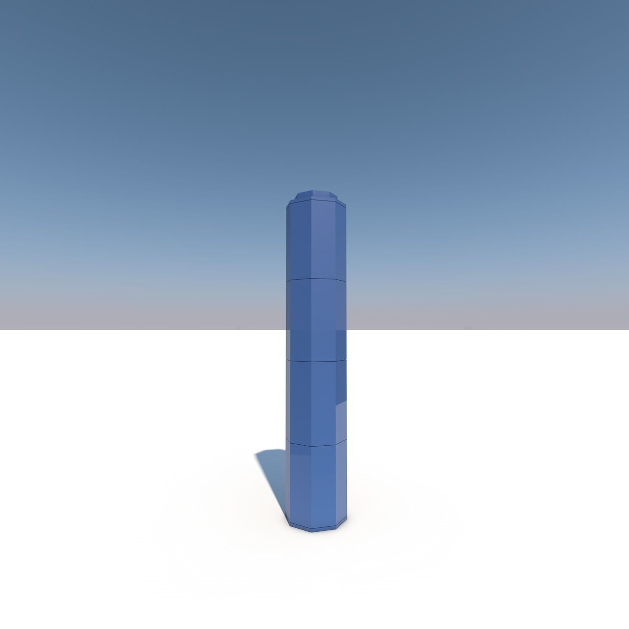 Low Poly Buildings two churches with roofs Low-poly 3D model_6