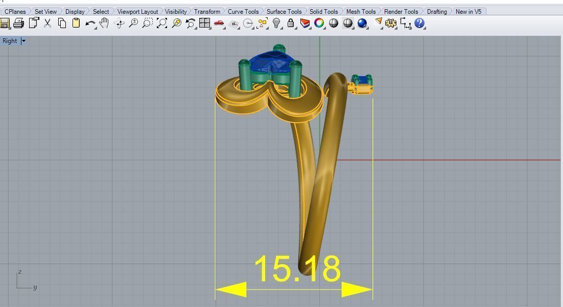 Heart Key Ring 3D print model_6
