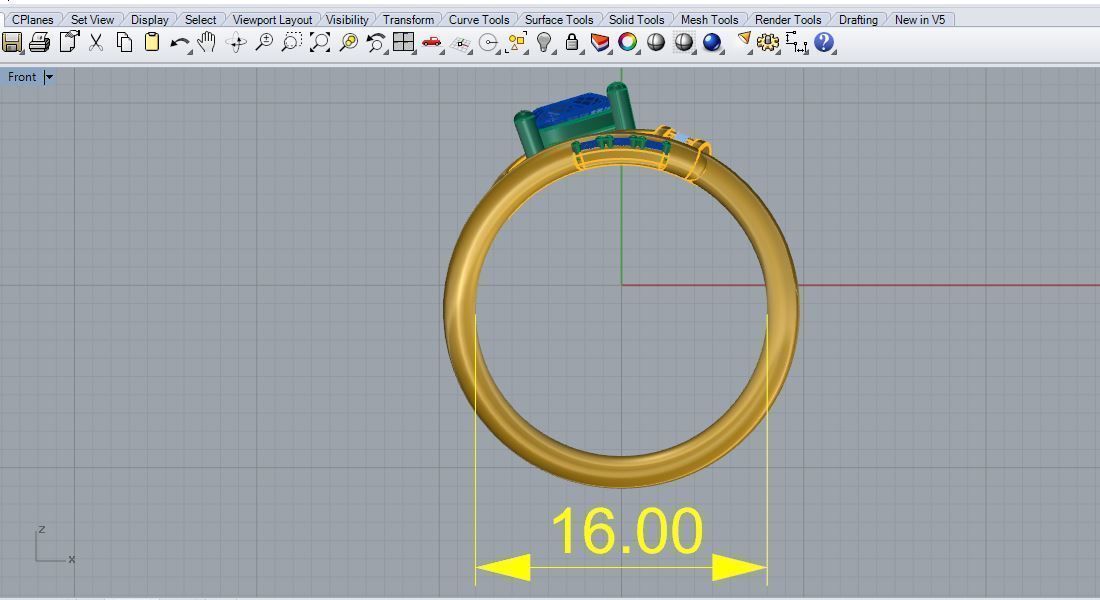 Heart Key Ring 3D print model_4