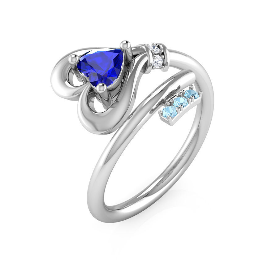 Heart Key Ring 3D print model_1